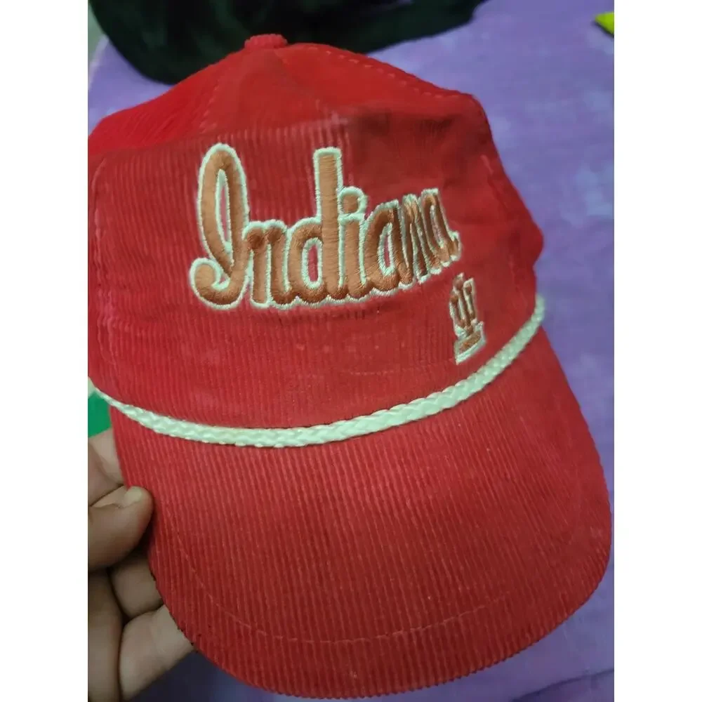 Lot Of 4 Vintage University Of Indiana Hoosiers Baseball Hats Adjustable